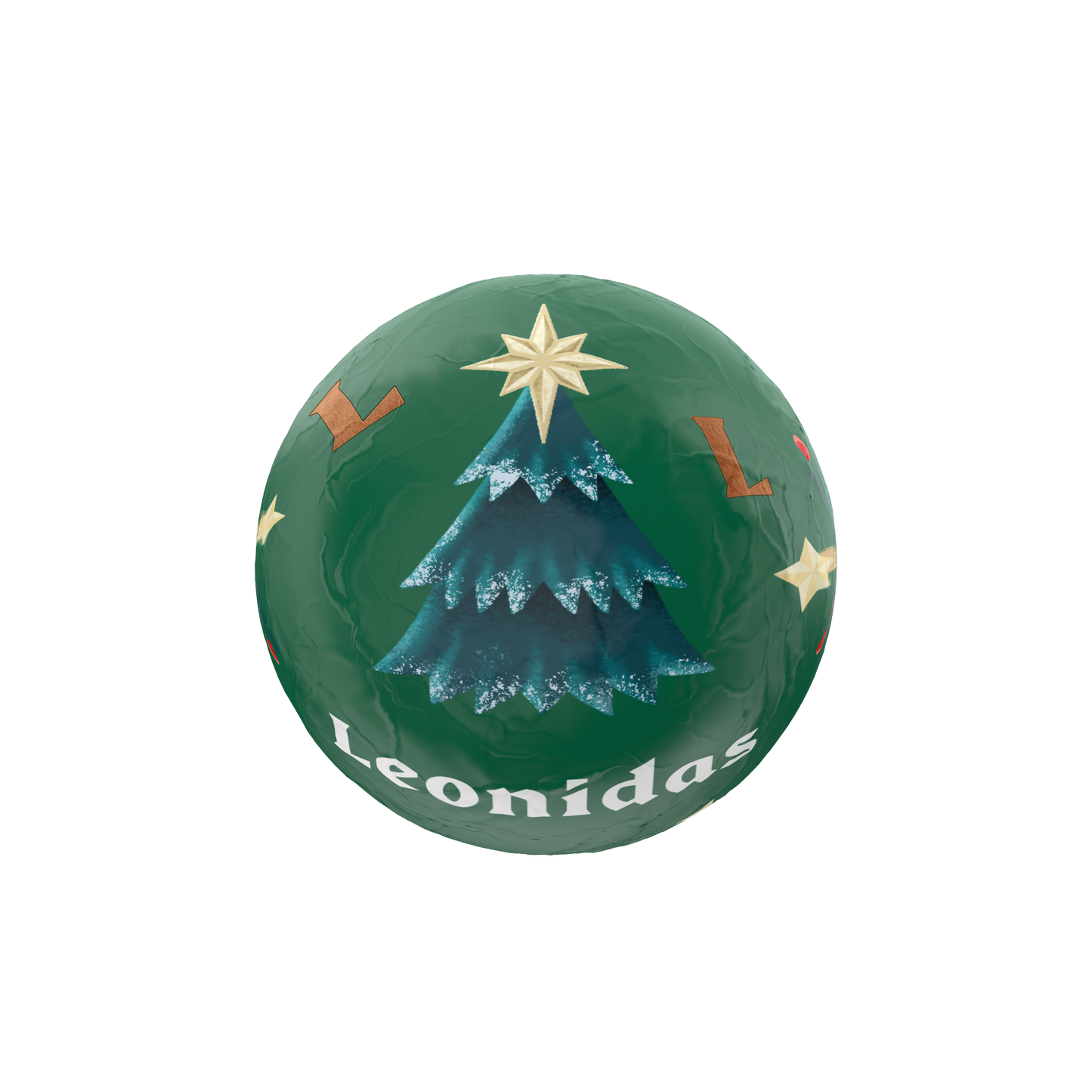 Boule Noël pâte de noisettes lait