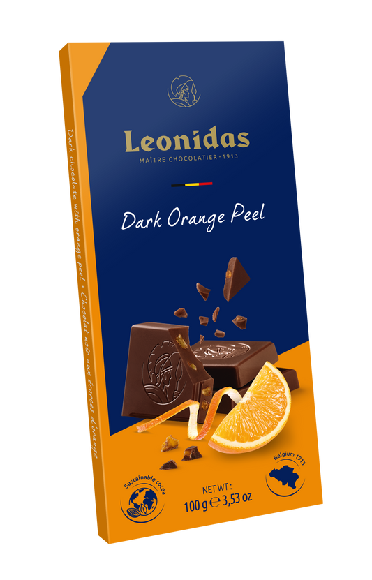 Tablette chocolat noir orange