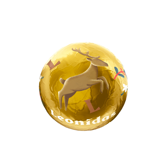 Boule Noël praliné biscuit lait