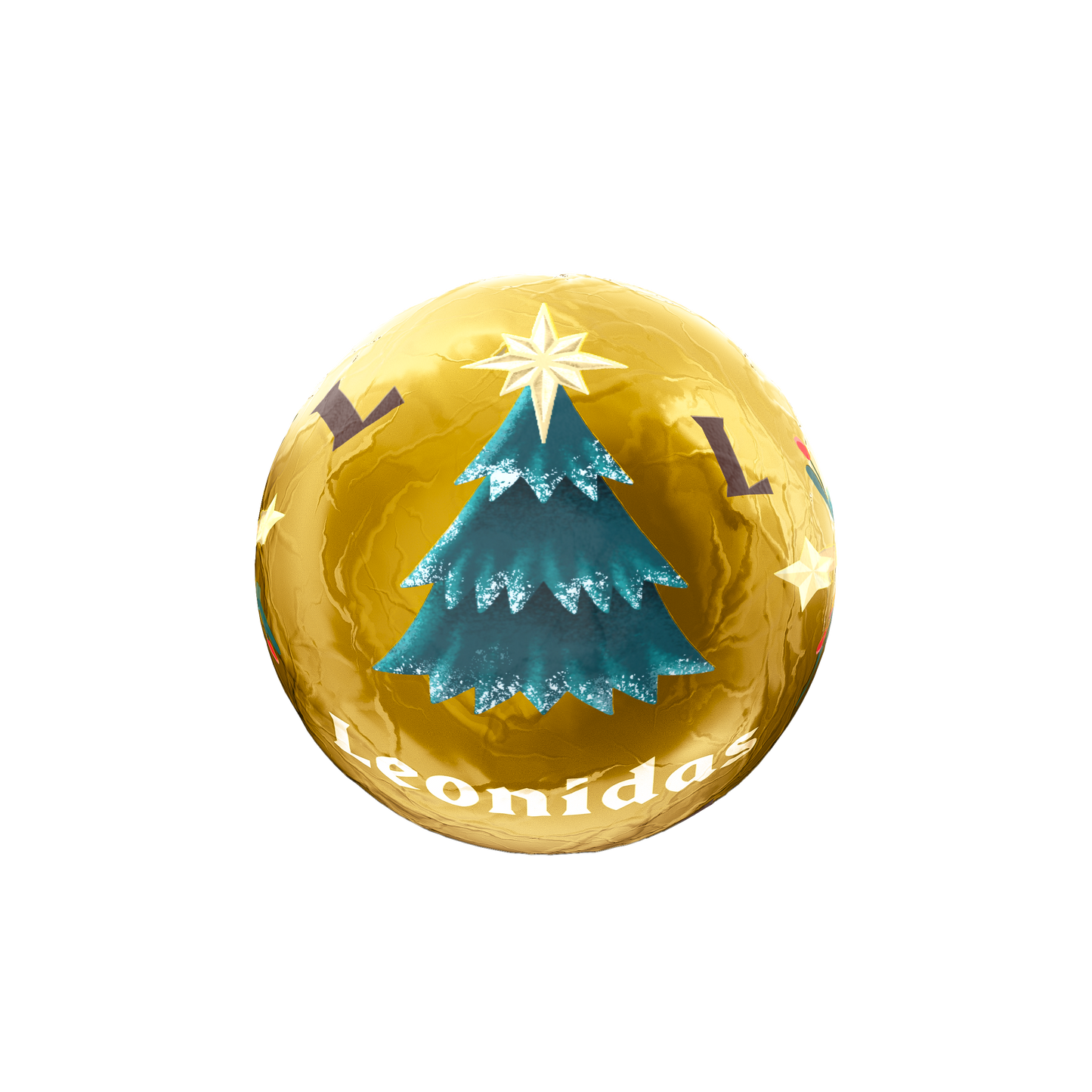 Boule Noël crème brulée noir