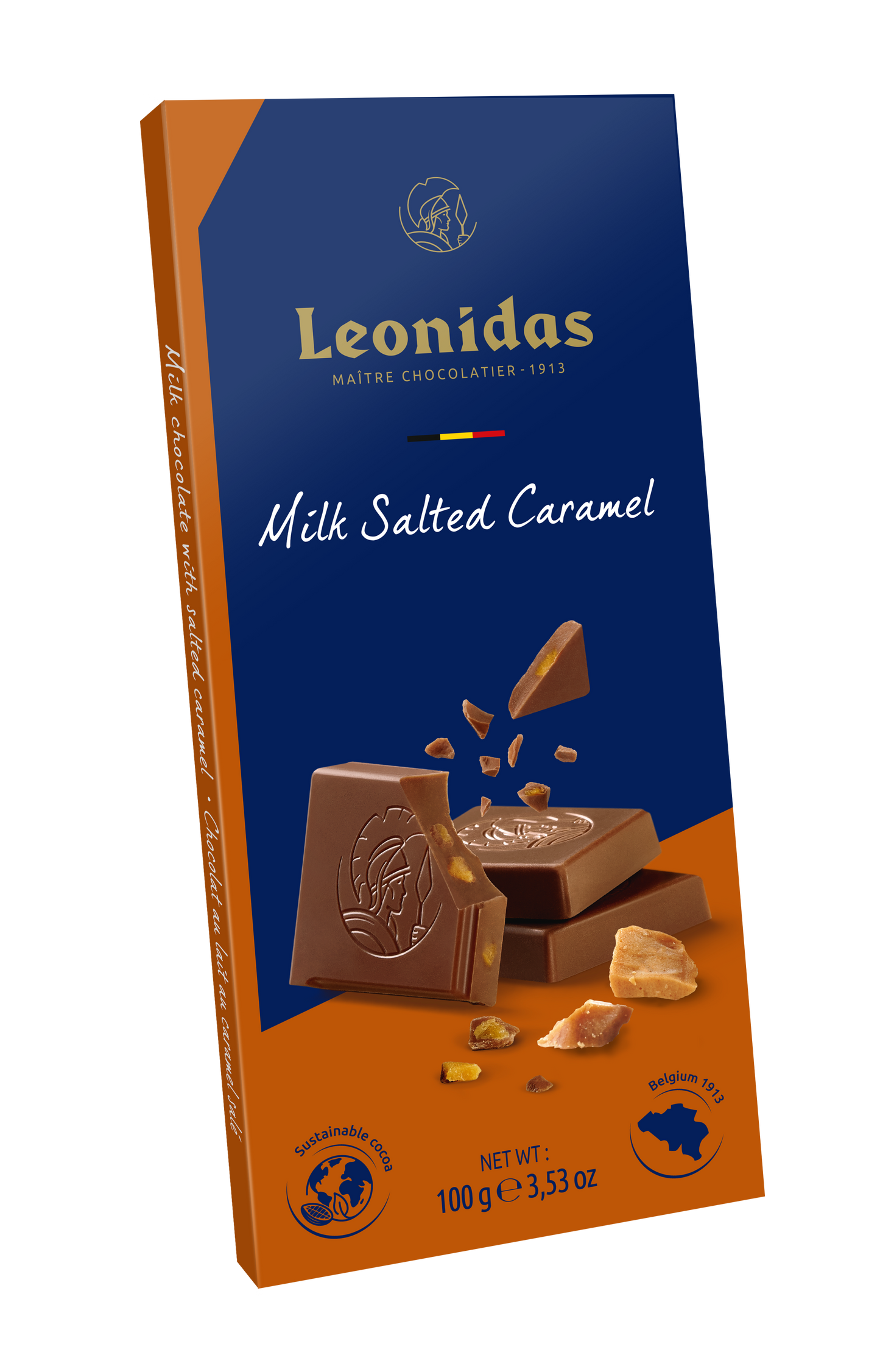 Tablette chocolat au lait caramel salé